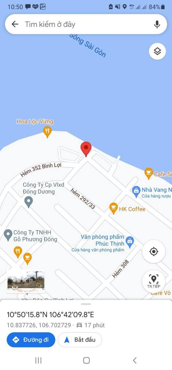 Đất biệt thự ven sông Bình Lợi